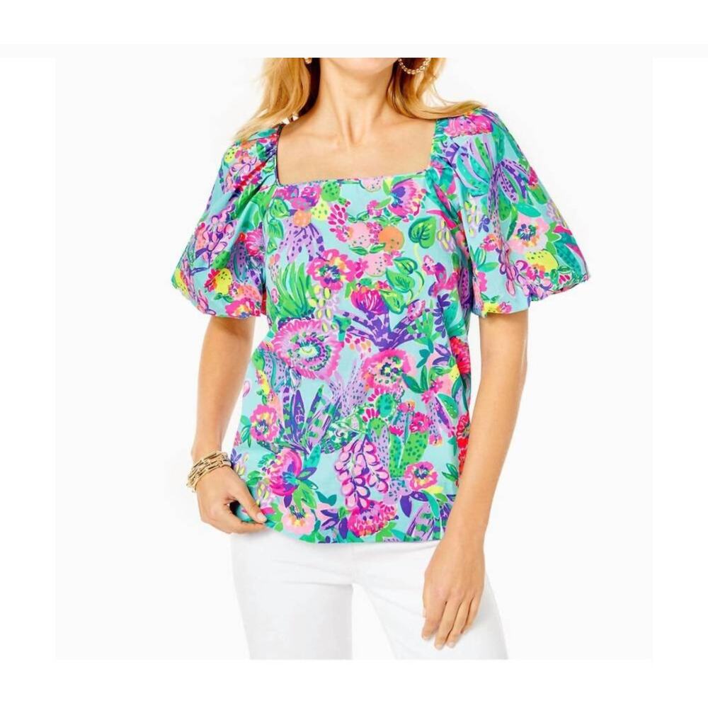 Lilly Pulitzer Lettie Puff Sleeve Top NWT